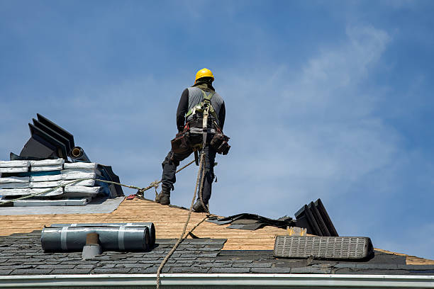 Professional Roofing technician working in Newport, NJ